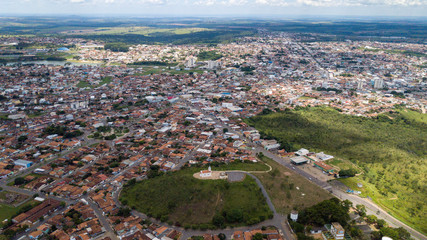 Fototapeta premium Fotos com Drone da Cidade de Catalão Goiás