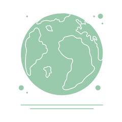 Planet Earth. World vector icon. Earth Day.