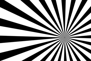 Sunburst background. Stripes in retro pop art style