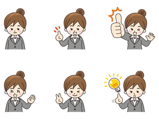 ビジネスウーマンセット01