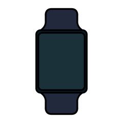 smartwatch weareable technology device vector illustration