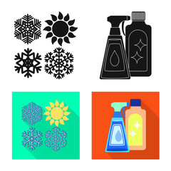 Isolated object of medical and pain  icon. Set of medical and disease stock symbol for web.