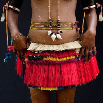Female Tribal Dancer Skirt, Trobriand Island, Papua New Guinea