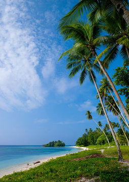Beautiful Deserted Kaibola Beach In The Trobriand Islands, Papua New Guinea