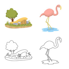 Vector illustration of nature  and fun  icon. Collection of nature  and entertainment stock vector illustration.