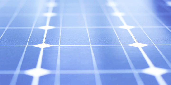 Close up of Solar energy panel, photovoltaic panel