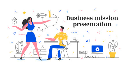 Business Mission Presentation Concept