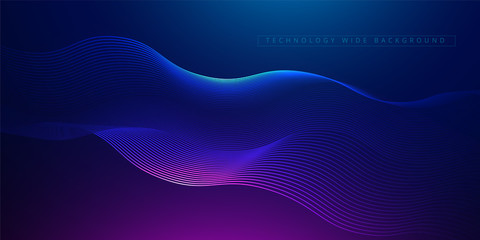 Abstract 3d technology and science neon visualization. Blockchain and cryptocurrency. Digital wallpaper. Business concept. Big data and artificial intelligence. Rendering computer virtual reality