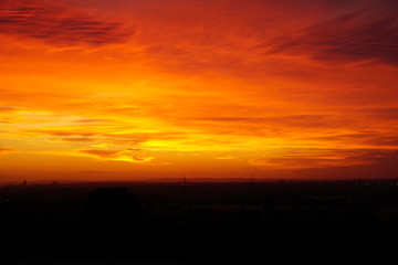 Sunrise Frankfurt Skyline