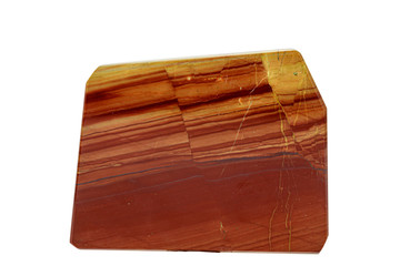 Macro stone Jasper mineral on white background