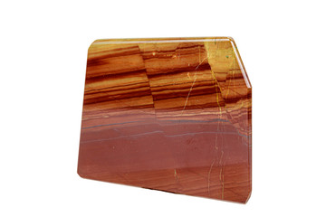 Macro stone Jasper mineral on white background