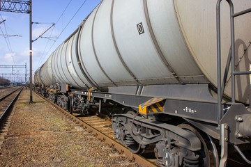 Fototapeta na wymiar Oil Transportation Railway Carriage