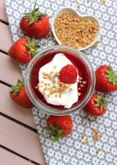 Dessert mit Früchten