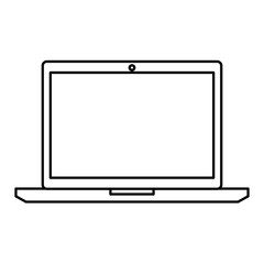 laptop computer device technology icon