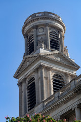 Obraz premium The tower of the Church of Saint-Sulpice. Paris