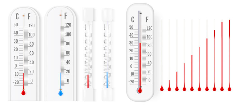 Wooden thermometer outside temperature Stock Photo by ©Egor_1896 247566650