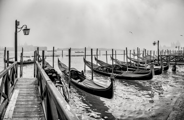gondolas in venice