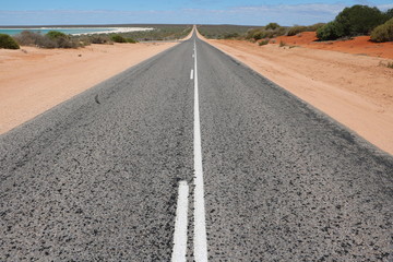 Street in Shark Bay in Western Australia