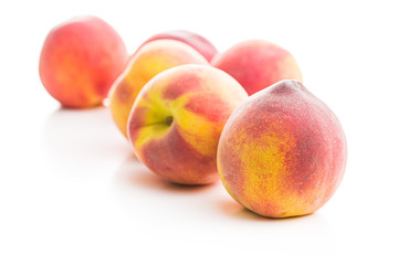 Sweet peaches fruit.