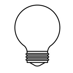 bulb light idea isolated icon
