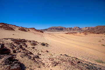 Stones desert in Egypt near Sharm El Sheikh