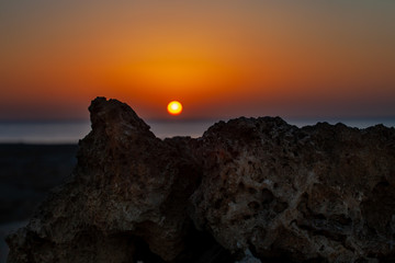 Sunrise over Red sea in Egypt