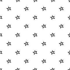 Cute and fun kids seamless pattern with stars. Vector illustration
