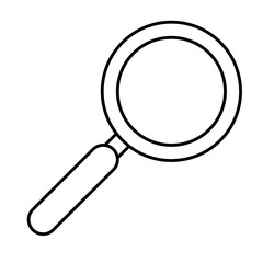 search magnifying glass isolated icon