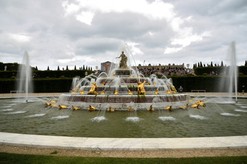fountain in garden in Versailles France