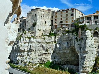 Italy,Calabria-view of the historical buildings in the town Tropea