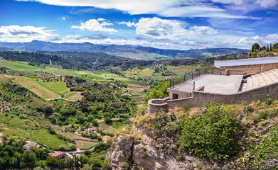 Fototapeta na wymiar landscape of Ronda in Andalusia