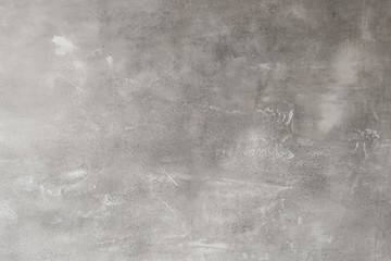 Texture of gray concrete. Decorative plaster on the wall. Grey texture.