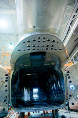 Mi-8 helicopter during maintencance and repair