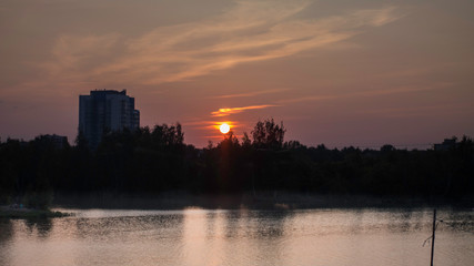 Fototapeta premium sunset in june