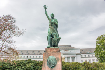 Obraz premium Joseph-Görres-Denkmal (Joseph-Görres Memorial) Koblenz Rhineland Palatinate