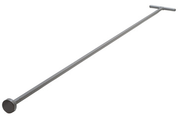 cnc processed stainless steel parts isolated on white.