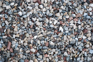 Granite gravel texture for design.  Colorful seamless stone texture