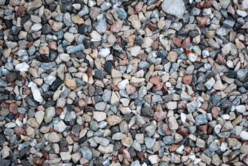Granite gravel texture for design.  Colorful seamless stone texture