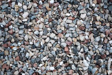 Granite gravel texture for design.  Colorful seamless stone texture