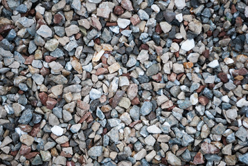 Granite gravel texture for design.  Colorful seamless stone texture