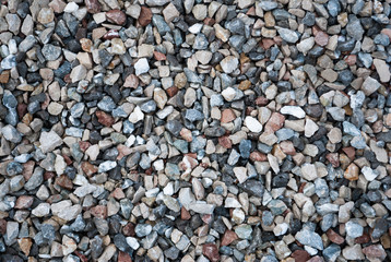 Granite gravel texture for design.  Colorful seamless stone texture