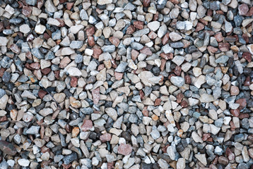 Granite gravel texture for design.  Colorful seamless stone texture