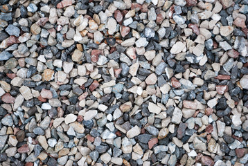 Granite gravel texture for design.  Colorful seamless stone texture