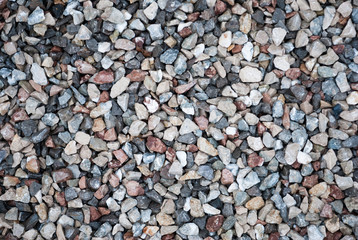 Granite gravel texture for design.  Colorful seamless stone texture