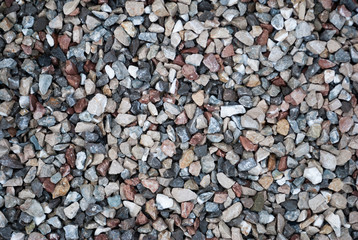 Granite gravel texture for design.  Colorful seamless stone texture