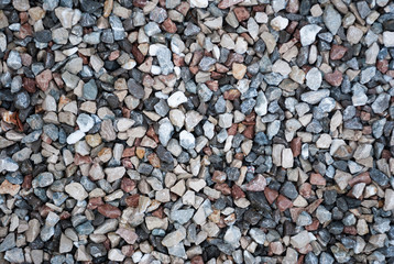 Granite gravel texture for design.  Colorful seamless stone texture