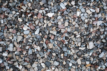 Granite gravel texture for design.  Colorful seamless stone texture