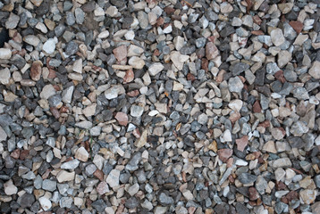 Granite gravel texture for design.  Colorful seamless stone texture