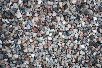 Granite gravel texture for design.  Colorful seamless stone texture