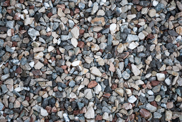 Granite gravel texture for design.  Colorful seamless stone texture